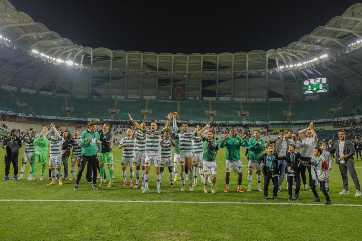 Konyaspor: 'Şampiyonluk yarışına bakmaksızın sahaya çıkacak futbolcularımız, terinin son damlasına kadar mücadelesini verecek. Bundan kimsenin şüphesi olmasın.'