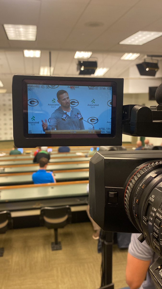 GenoJPerez's tweet photo. @packers HC Matt LaFleur says RB Josh Jacob’s is dealing with a hamstring injury, but stressed it’s nothing to freak out about. https://t.co/QTsJNBN5QG