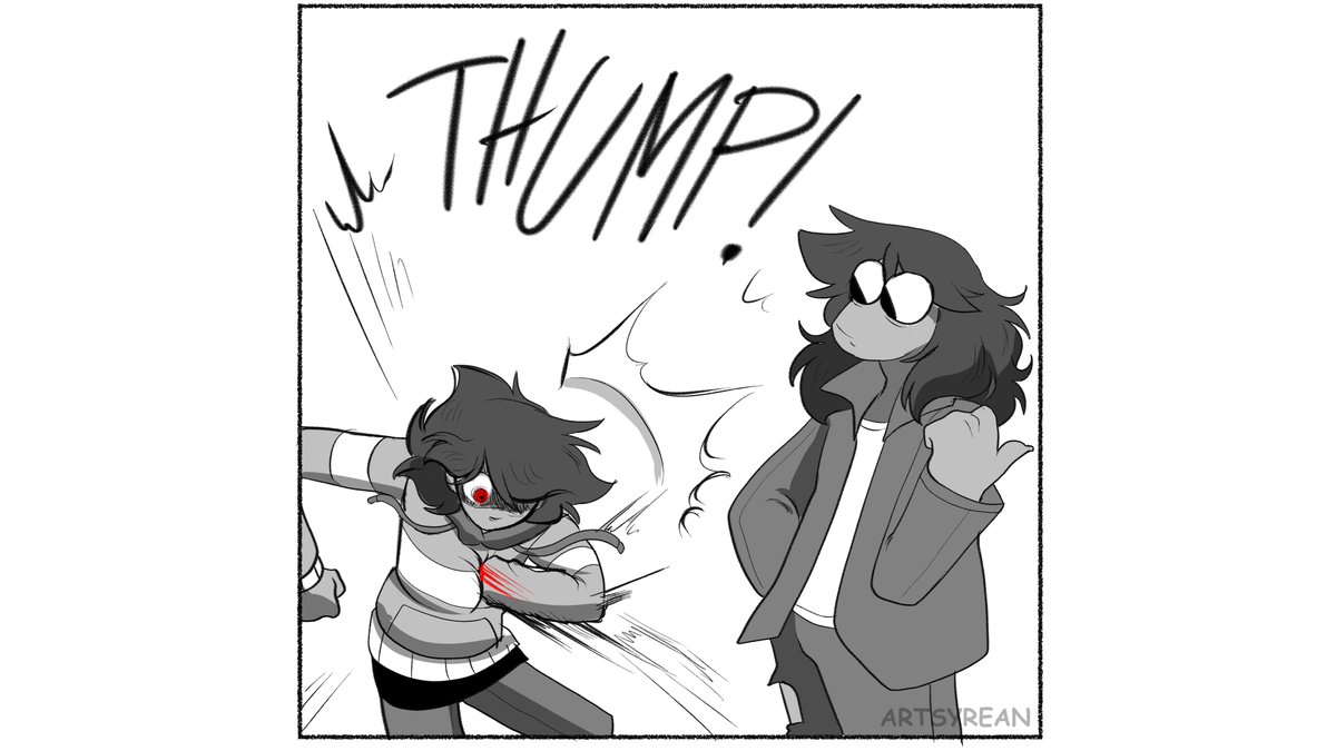 Artsyrean's tweet photo. Hang out with Kris
[ Deltarune Kris, Susie ] https://t.co/PDiaHkskKq
