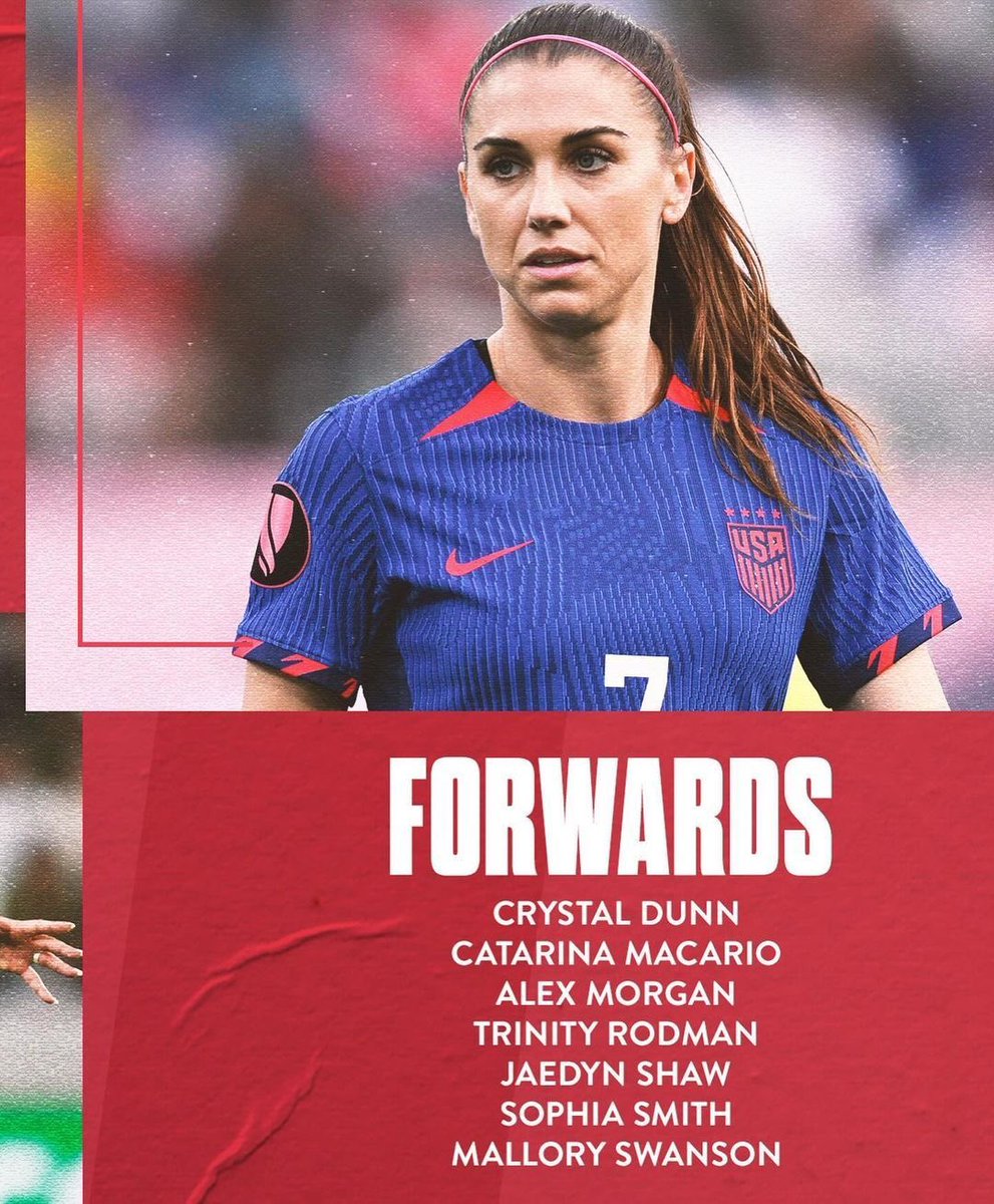 The @USWNT has announced its roster for a pair of friendlies against Korea Republic this June. ⚽️ It's the final roster before the 2024 Olympic team is named later this summer.