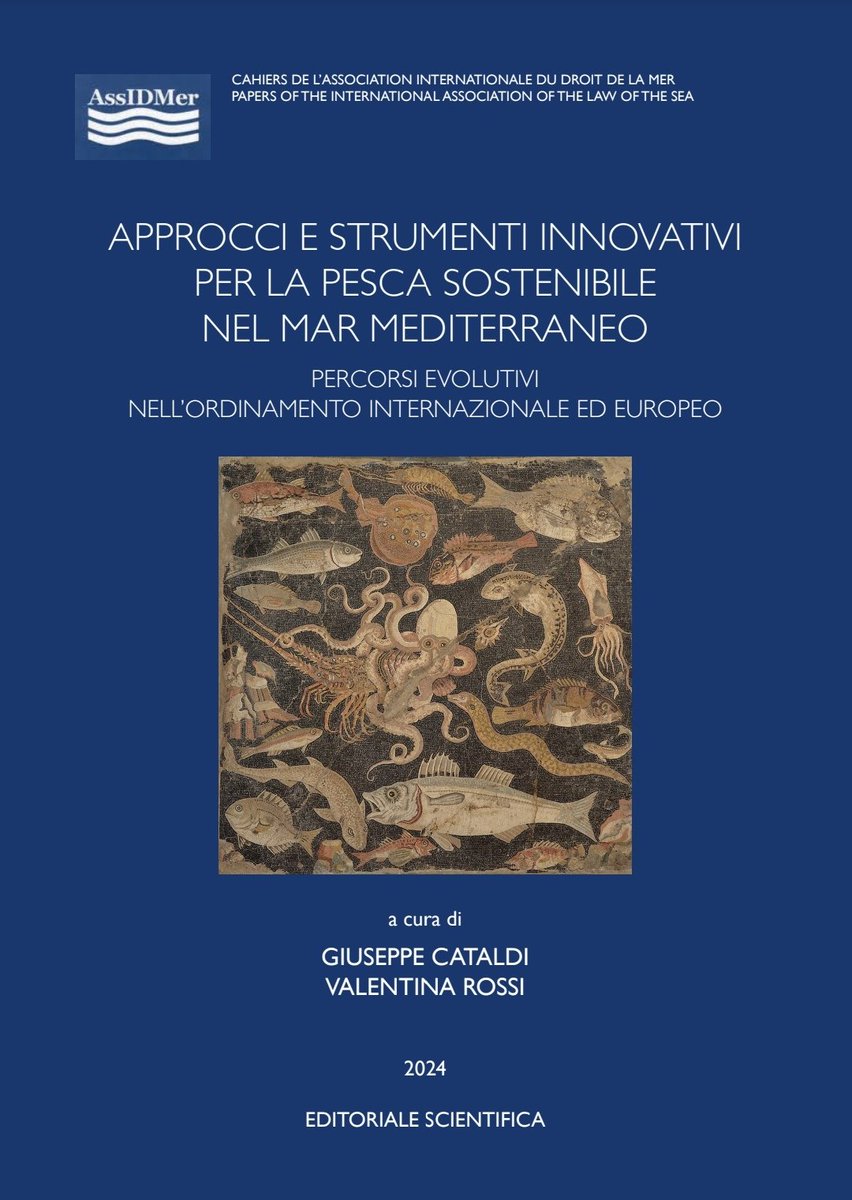Approcci e strumenti innovativi per la pesca sostenibile nel Mar Mediterraneo | G. Cataldi &amp; V. Rossi (eds), Editoriale Scientifica, 2024
free download | editorialescientifica.it/wp-content/upl…
Cahiers de l'Association Internationale du Droit de la Mer,  Vol. 13
