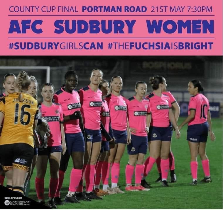 Wishing the <a href="/AFCSudbury/">AFC Sudbury</a> Women’s Team good luck in their County Cup Final tonight at <a href="/IpswichTown/">Ipswich Town</a> ! 🟡🔵

We have 2 of our Wildcats there as club mascots, Molly &amp; Bethany🦁

#maximsportscoaching #afcsudbury #afcsudburywomen #sudburygirlscan #thefushiaisbright #wildcatsfootball