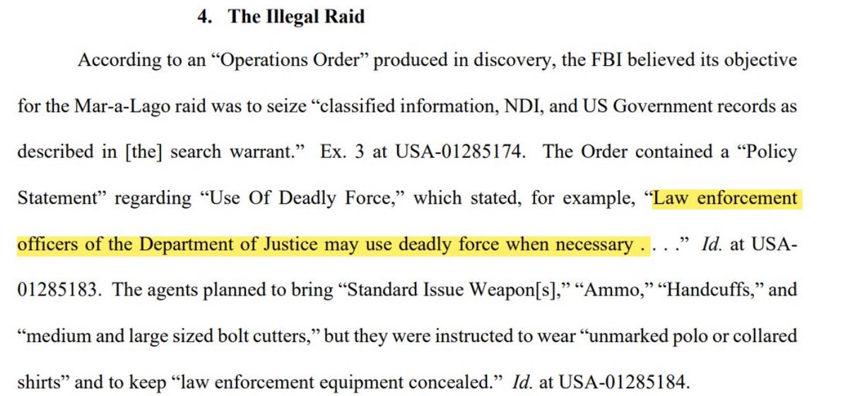 I AM IN DISBELIEF, EVERYBODY ON 𝕏 NEEDS TO SEE THIS Unsealed document revealed that Biden’s FBI was authorized to use… DEADLY FORCE FOR THE RAID ON Mar-a-Lago TIME TO MAKE THIS VIRAL ON 𝕏, YOU KNOW WHAT TO DO 👇