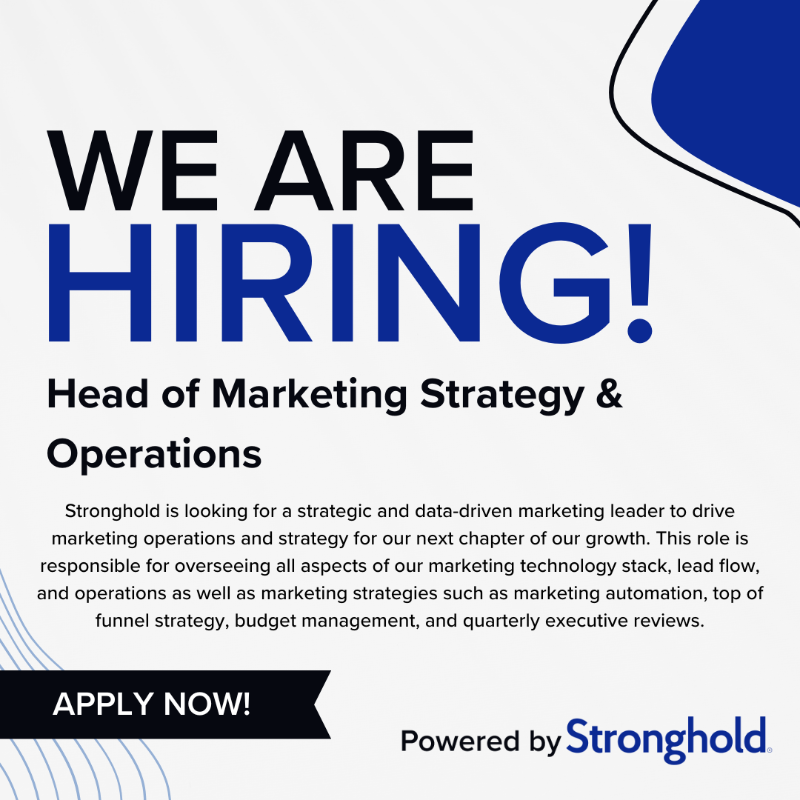 strongholdpay's tweet photo. Join Stronghold as Head of Marketing Strategy &amp; Operations! Bring your B2B marketing expertise to our dynamic team. Apply now! #Hiring #MarketingJobs #Fintech https://t.co/dNCjjktcz5