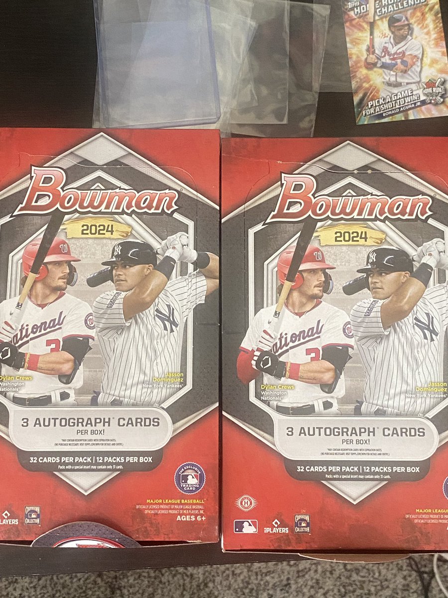 @CardPurchaser just opened two 2024 Bowman jumbos posting hits below