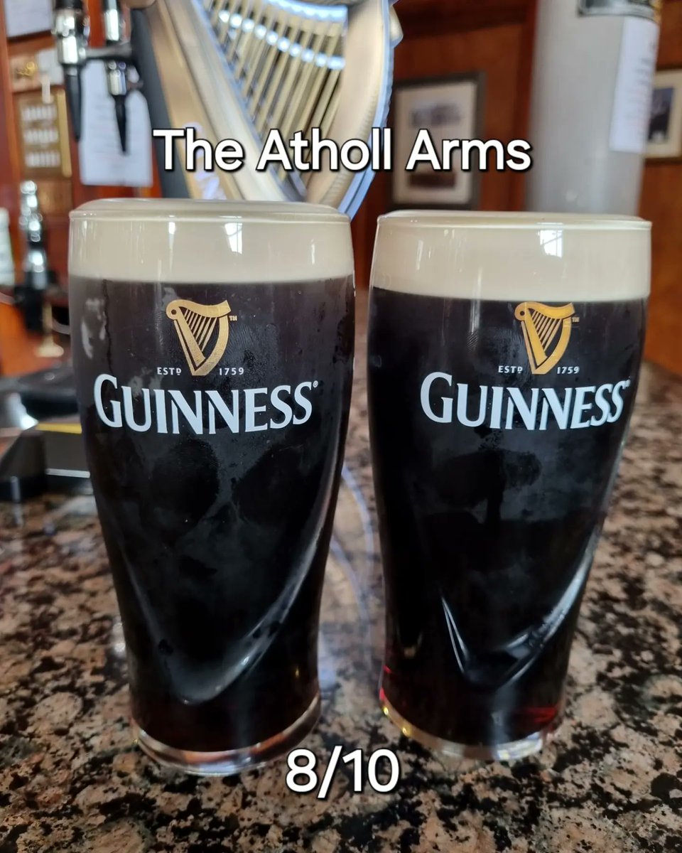 Good cream in the Atholl Arms! #guinness
instagram.com/p/C7PbTfuNXXS/…