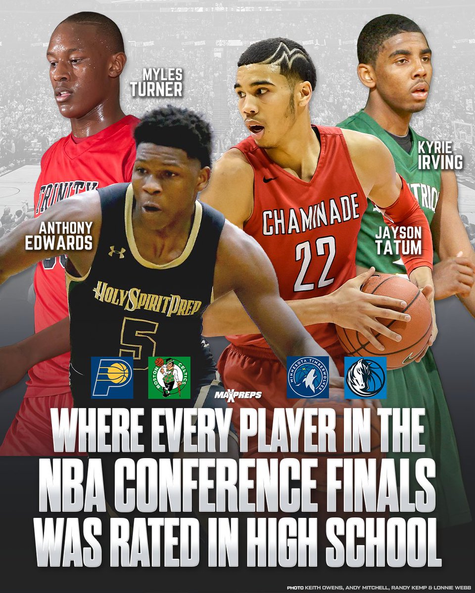 Celtics, Mavericks, Pacers and Timberwolves combine for 27 five-star players on their playoff rosters. 🏀🔥 Full story ⬇️ maxpreps.com/news/3zmsSlldt…