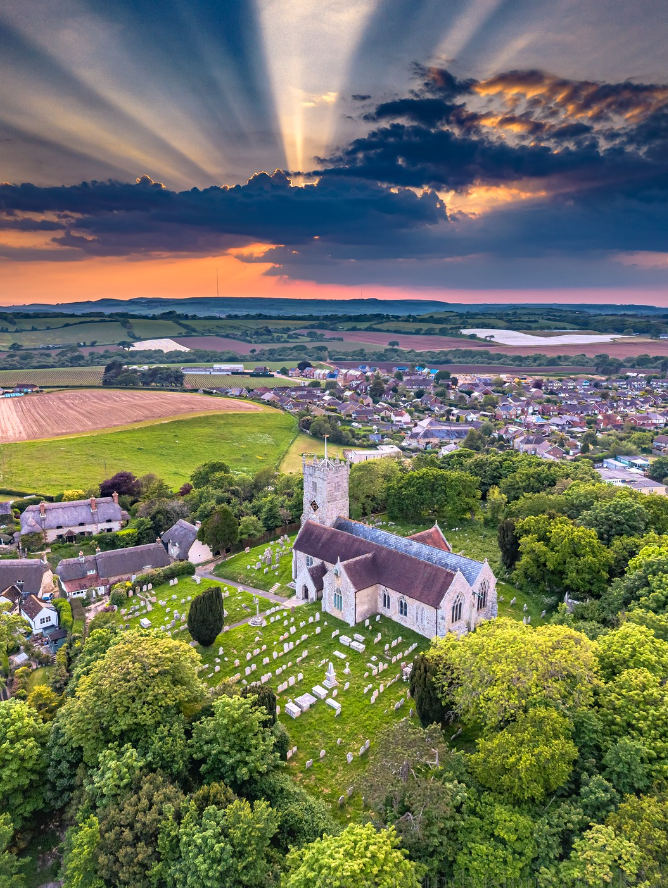 Godshill in all its glory yesterday — this wonderful image was captured by Island Visions Photography! #isleofwight #iow <a href="/islandvisions/">Island Visions</a>
