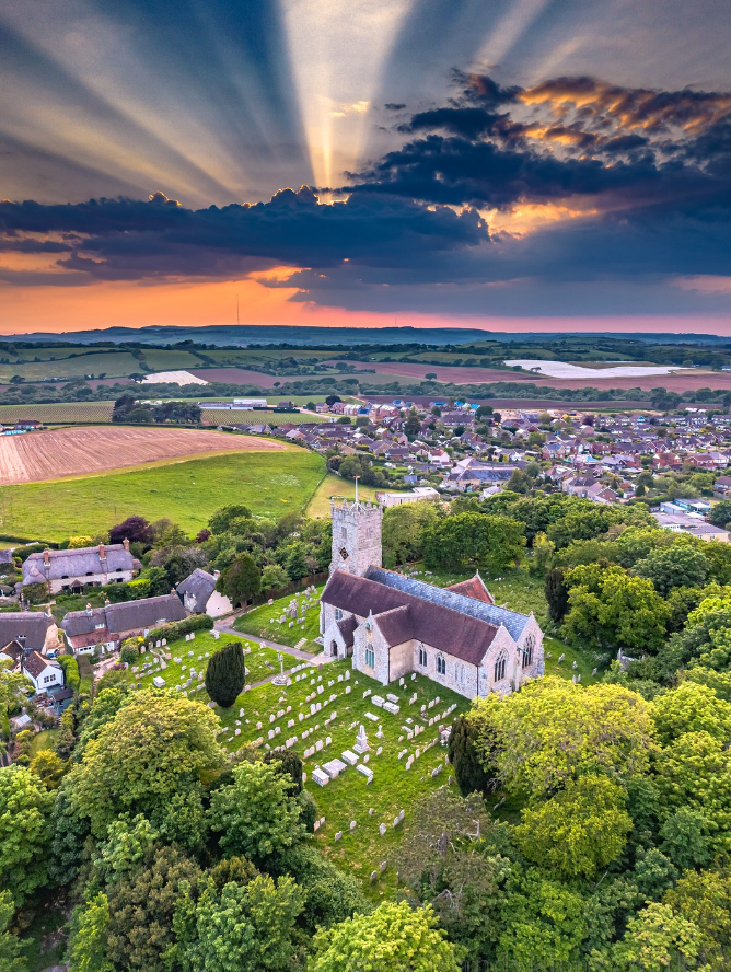 Godshill in all its glory yesterday — this wonderful image was captured by Island Visions Photography! #isleofwight #iow @islandvisions