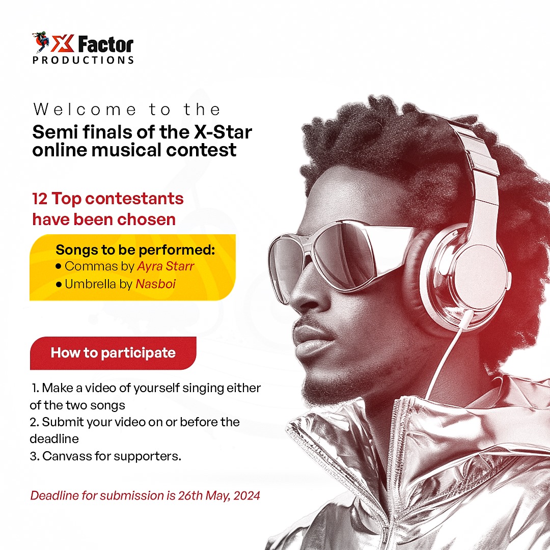 xfpproductions's tweet image. The song has been chosen! Our Top 12 contestants will be performing commas by @ayrastarr and Umbrella by @iamnasboi   Get ready to vote your favorite finalists for our X-Star online musical contest. 

 #onlinecontest #fyp #singing #trending #comma #umbrella #nasboi #ayrastarr