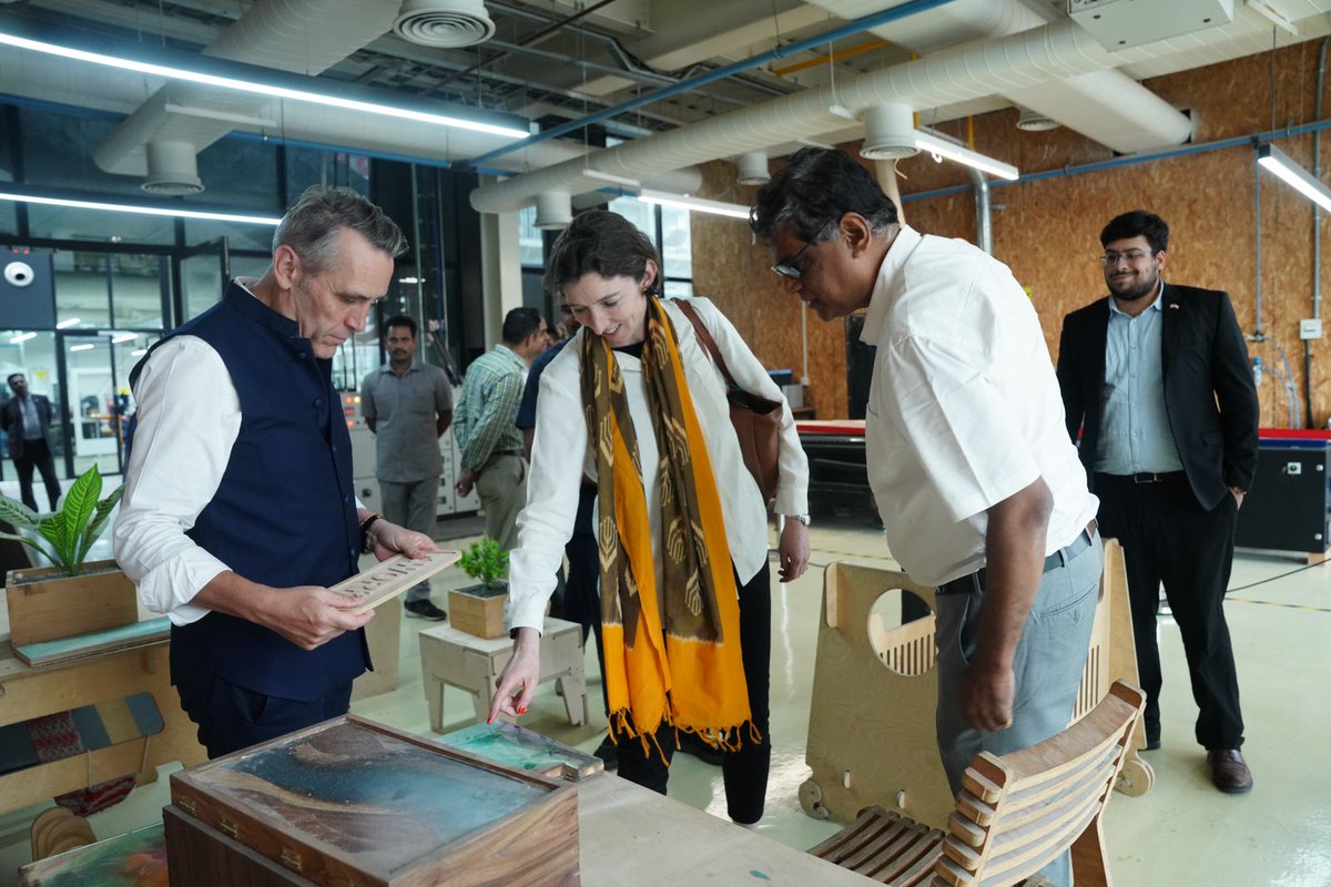 On Tuesday, British High Commissioner-designate @Lindy_Cameron and Deputy High Commissioner @UKinHyderabad took a tour of India’s largest prototyping center to strengthen the innovation ecosystem and collaboration between UK and India.