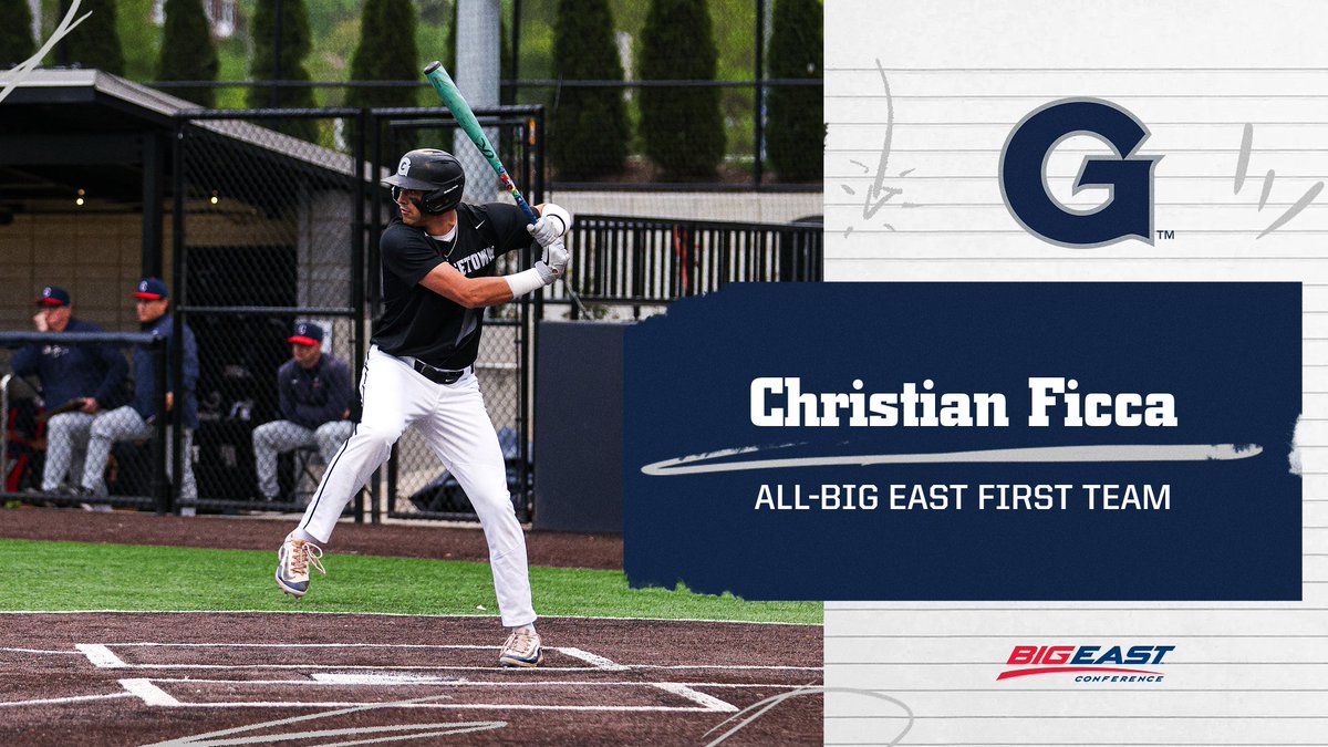 Congrats to our guy Christian Ficca on being named BIG EAST Player of the Year! Ficca was also named to the All-BIG EAST First Team‼️ The senior is the second Hoya in program history to win the award #HoyaSaxa | #Team154