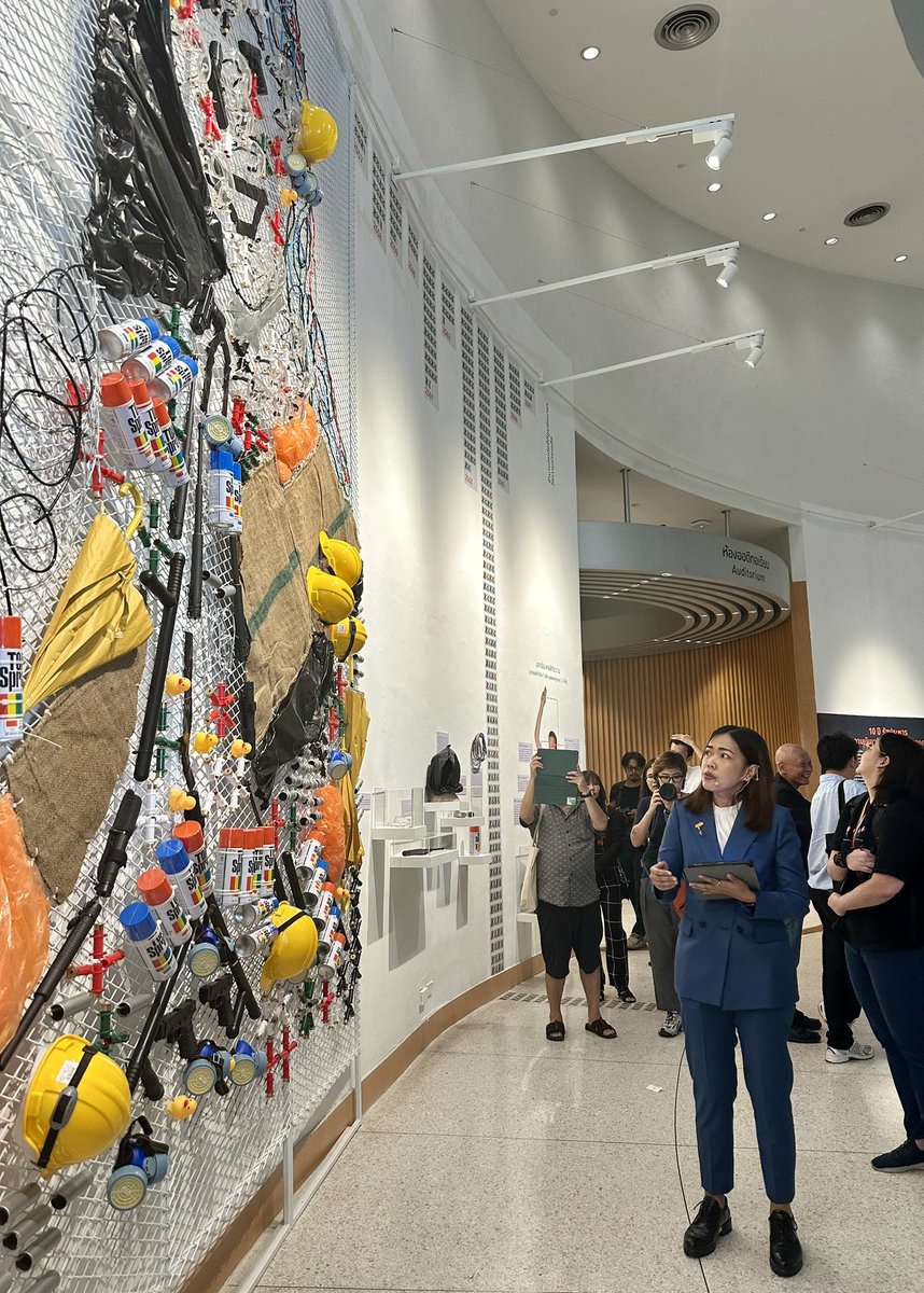 IngridCPH's tweet photo. Today I joined the marking of the 10-year anniversary of Thai Lawyers for Human Rights, who work tirelessly to promote human rights in the justice system. Highly recommend visiting the  @TLHR2014 exhibition at Bangkok Art and Culture Centre (BACC), which runs 21-26 May https://t.co/bZkx7Vh5n8