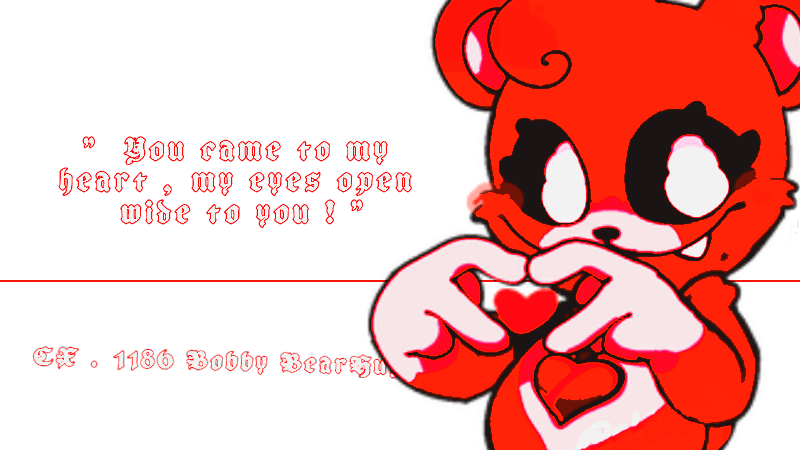 ᅠ
ᅠ 
ᅠ⠀ ⠀* ⠀ 𝓛𝑶𝑽𝑬 ★ 𝓕𝑶𝑶𝑳 .ᐟ
ᅠ
experiment 1186  &amp;&amp; . caring &amp;&amp; lovable critter , CANON  &amp;&amp; . HEADCANON'D based portrayal 𝐁𝐎𝐁𝐁𝐘 𝐁𝐄𝐀𝐑𝐇𝐔𝐆 .