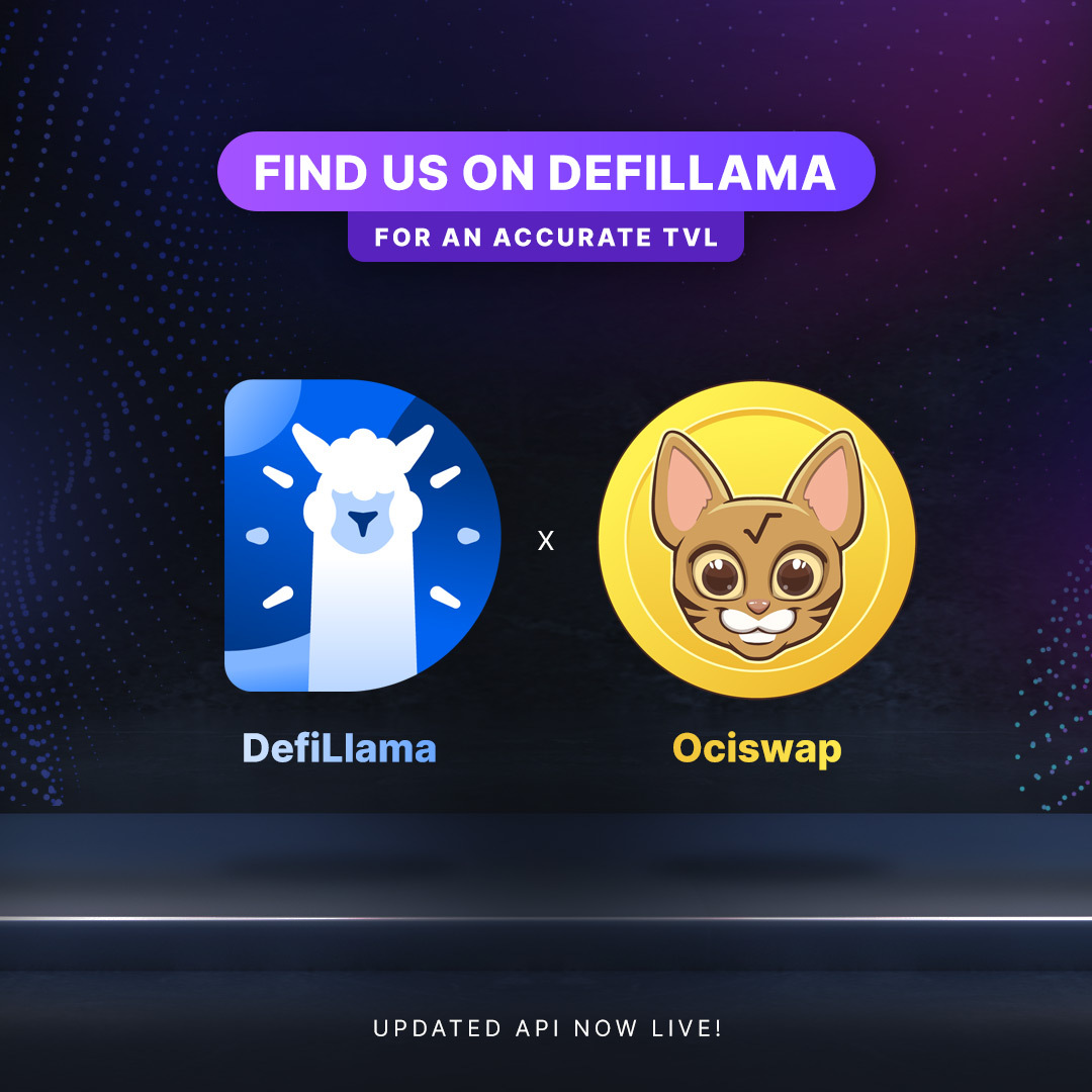 🌐 Ecosystem Success 🌐 @ociswap's Basic and Precision pools are now displayed on @DefiLlama. Plus, you can also find data on Ociswap volume and fees 💪 defillama.com/protocol/ocisw…