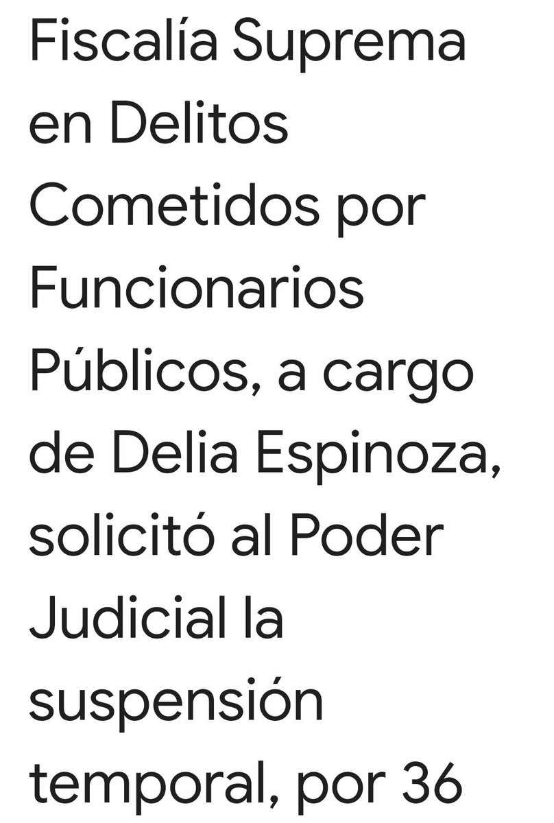 LA SIN RAZÓN DEL PÁNICO! Nadie le ha dicho a la F .Suprema Provisional Delia Espinoza, que la Suspensión de una F.N, es en Sede Administrativa y no en Sede Judicial? Y por qué? Porque si a la afectada se le Suspende Administrativamente, le queda el Fuero Judicial para apelar.