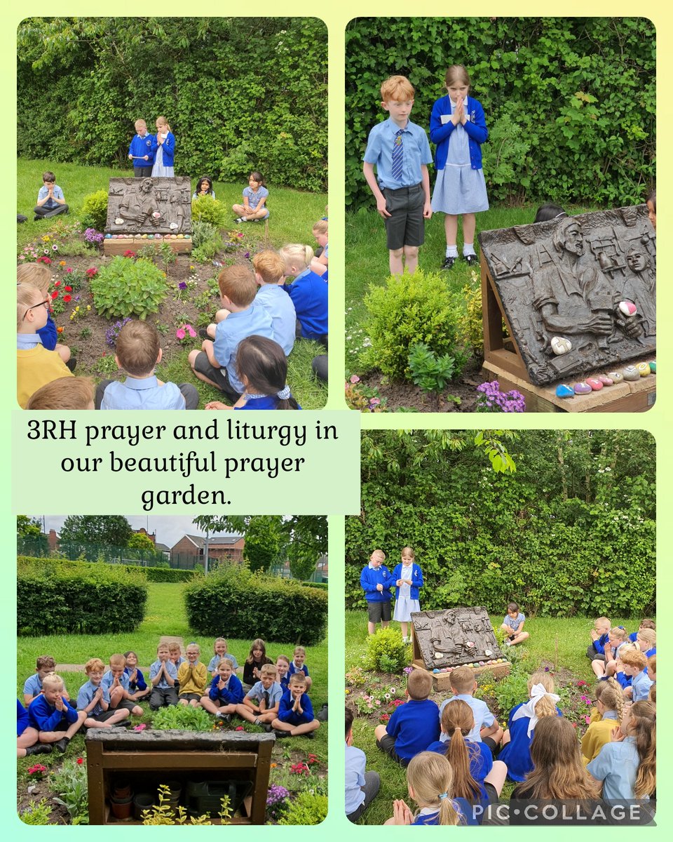 3RH made the most of the beautiful weather and had our prayer and liturgy session in our newly planted prayer garden. 🌺🌹🌷🌼