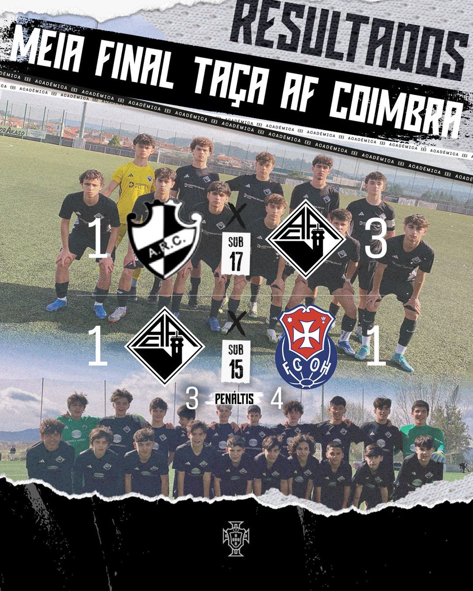 🏴 Meia Final Taça AF Coimbra

Os #Sub16 disputaram a meia final da Taça AF Coimbra frente ao Casaense e venceram por 3-1 passando à final da competição.

(1/2)