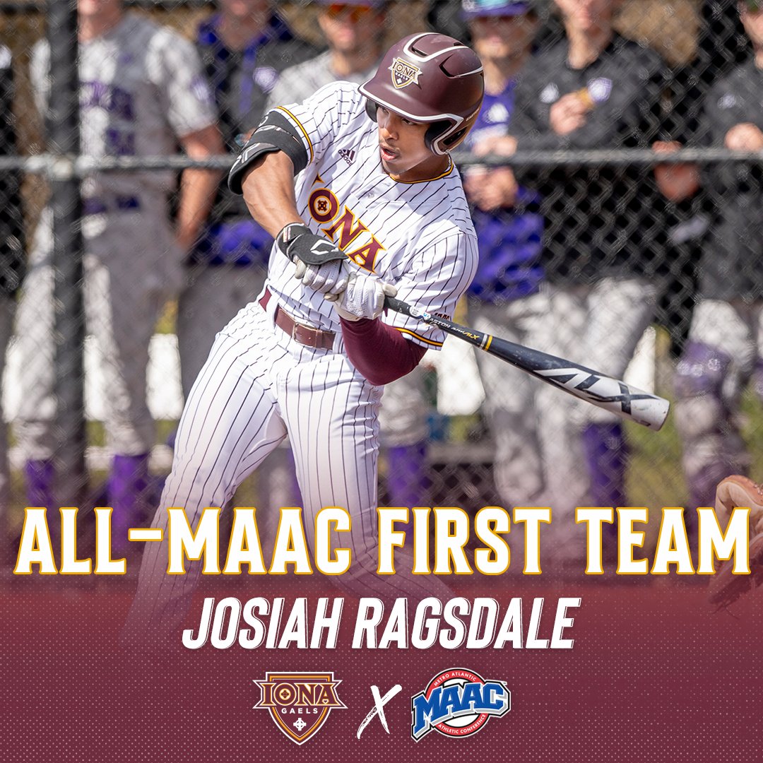 𝗔𝗹𝗹-𝗠𝗔𝗔𝗖 𝗙𝗜𝗥𝗦𝗧 𝗧𝗘𝗔𝗠

Congrats to <a href="/JosiahRagsdale/">Josiah Ragsdale</a> on earning All-MAAC First Team honors!

⚾️ Batted .385 with 74 hits, 13 2B, 8 3B, 7 HR and 37 RBIs.
⚾️ Posted 25 multi-hit and 11 multi-RBI games.
⚾️ Ranked 2nd in MAAC and 4th nationally in triples.

#GaelNation