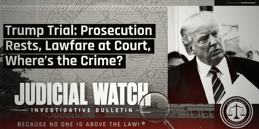 NEW: The Trump prosecution rested its case Monday with a central question unanswered: where’s the crime? READ: jwatch.us/6PmsTx
