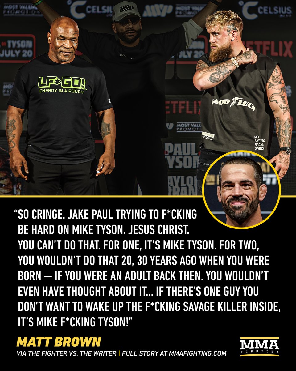 Is Jake Paul making a mistake by waking up the 'savage killer' inside Mike Tyson? 📰 bit.ly/FvWTyson (via @DamonMartin)
