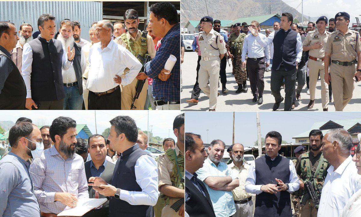 *SANJY-2024* DC Srinagar visits Yatra Transit Camp Panthachowk to oversee preparations for Shri Amarnath Ji Yatra-2024 Asks Departments to adopt a proactive approach to ensure a hassle free and smooth halt of yatries at Transit Camp @diprjk @ddnewsSrinagar @DrBilalbhatIAS