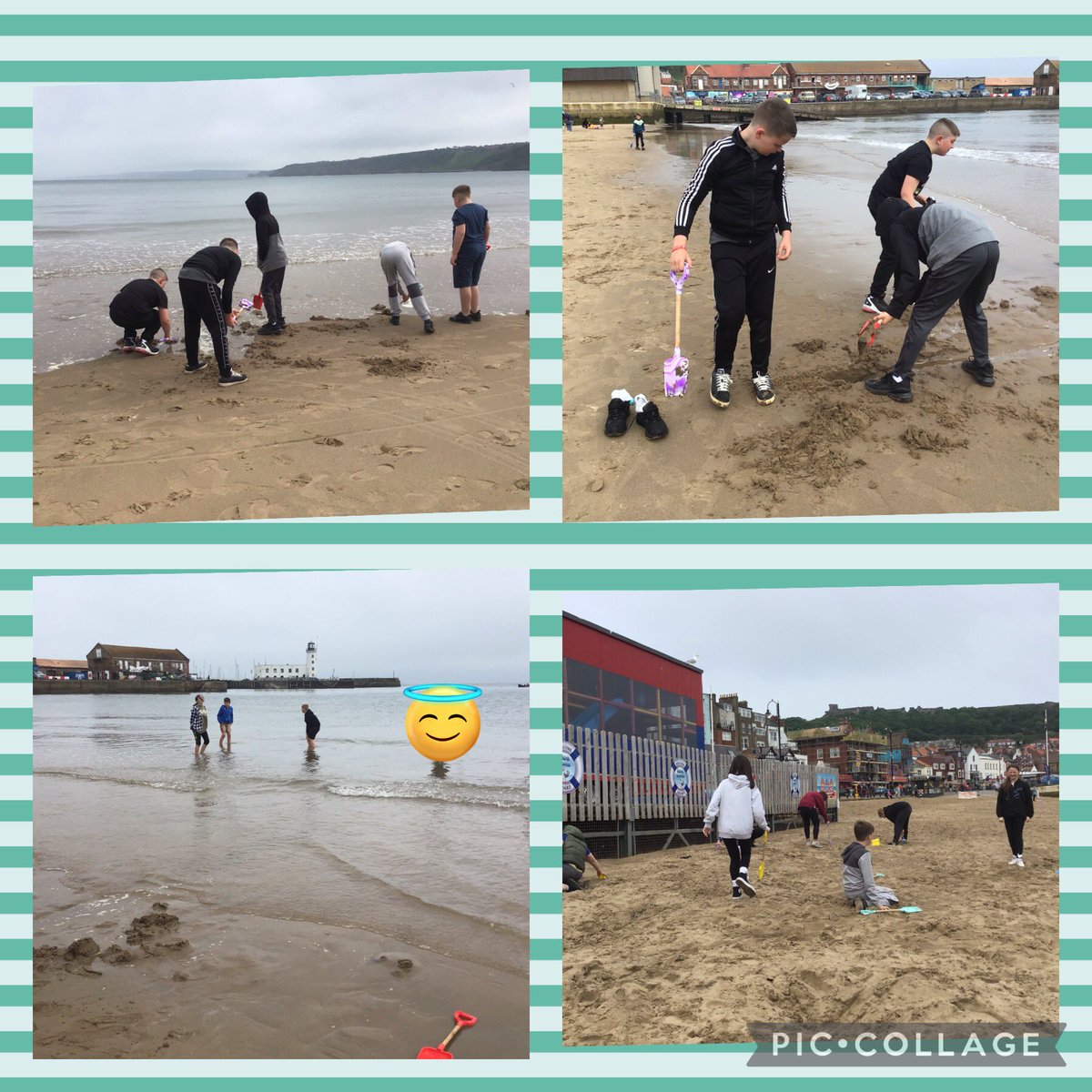 Afternoon fun on the beach …. Even some paddling 🏖