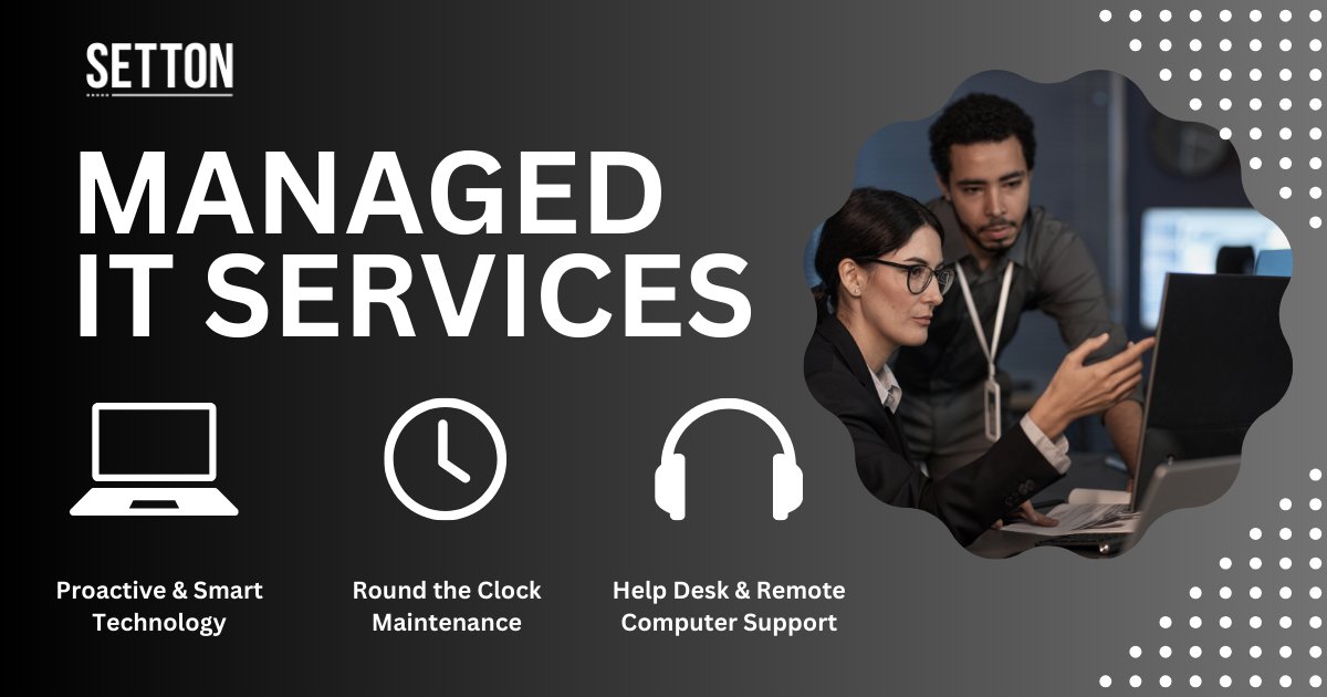 SettonConsult's tweet photo. Here at Setton Consulting, we provide a proactive approach when it comes to managed IT. We like to stay ahead of the problems instead of falling behind when it comes to the health of your technology! https://t.co/jfjGUg6Cj1 https://t.co/yv2WrvRA2U