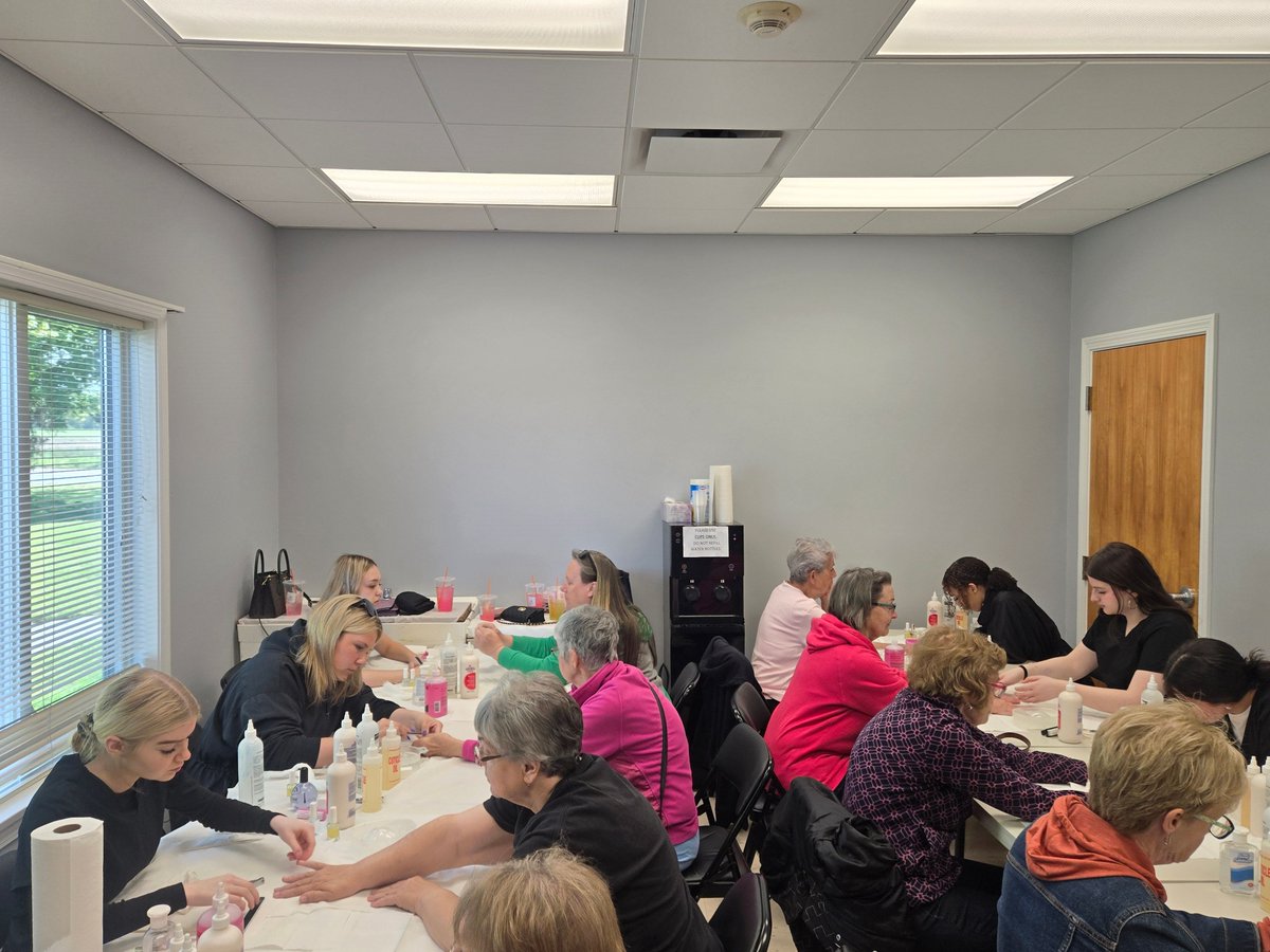 bristolplymtech's tweet photo. BPTech's Cosmetology juniors spent the day providing manicures at the Raynham Senior Center. The students demonstrated their technical and customer service skills. The seniors and the students had a great day! #WeAreCraftsmen, #SkilledTrades #BPTech https://t.co/bkrZalBusH