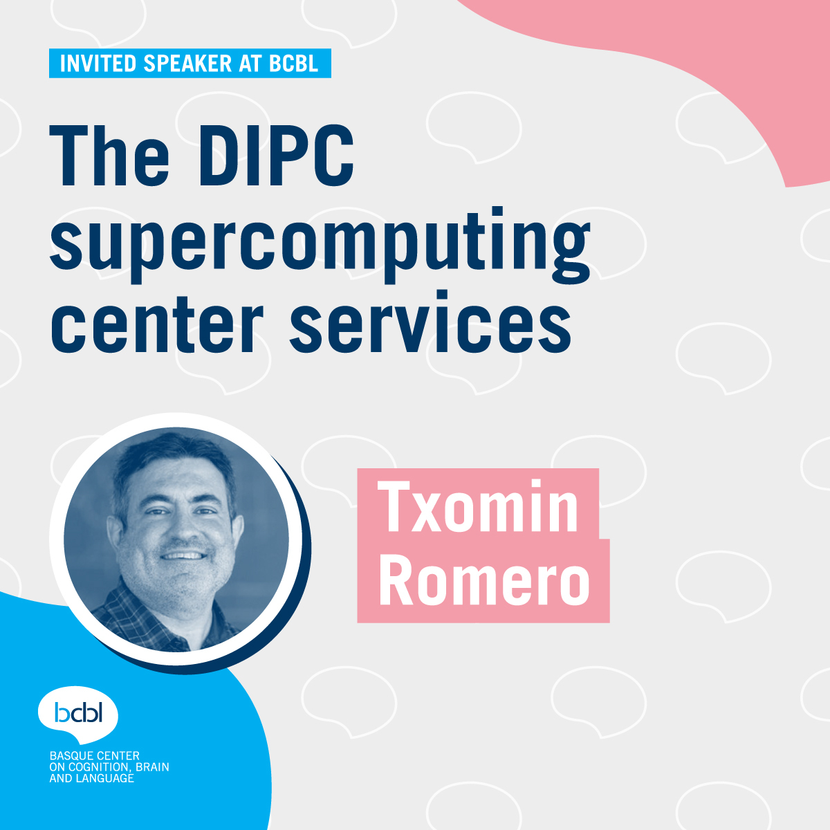 🗣️We have invited Txomin Romero, head of Supercomputing Center on @DIPCehu to speak to us about the DIPC Supercomputing Center services We are eager to learn more! Discover more about his research here👇 bcbl.eu/es/noticias/po…