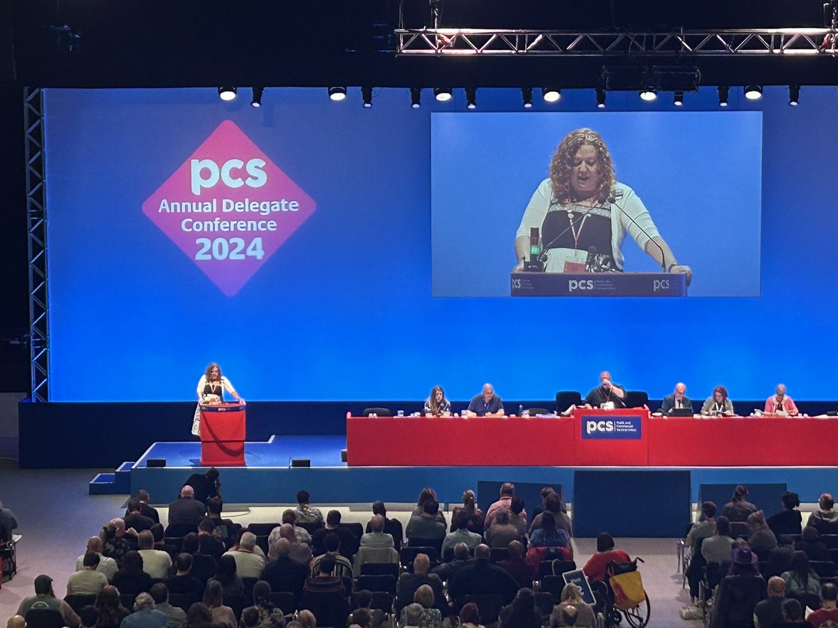 “We have just announced another 30 days of strike action at @NNL_Muse (@PCSLiverpoolMus) after already taking 60 days of action.” @FranHeathcote, @pcs_union addressing @pcs_union #PCSADC #GFTU #GFTU125