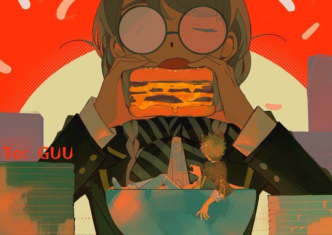 「oversized food」 illustration images(Latest｜RT&Fav:50)