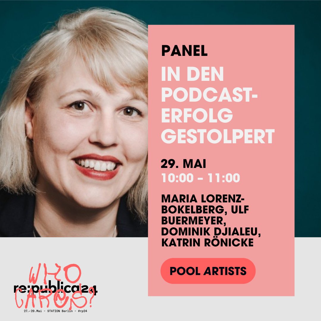 Wen von euch treffen wir auf der <a href="/republica/">re:publica</a> 24? #rp24 #WhoCares