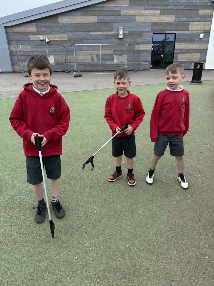 We are learning about being Eco friendly. We have been out litter picking in the playground! There was lots of crisp packets and wrappers! We will be out everyday keeping the playground clean! #P3SJHillside #EcoSchools #KeepScotlandBeautiful #UNCRC