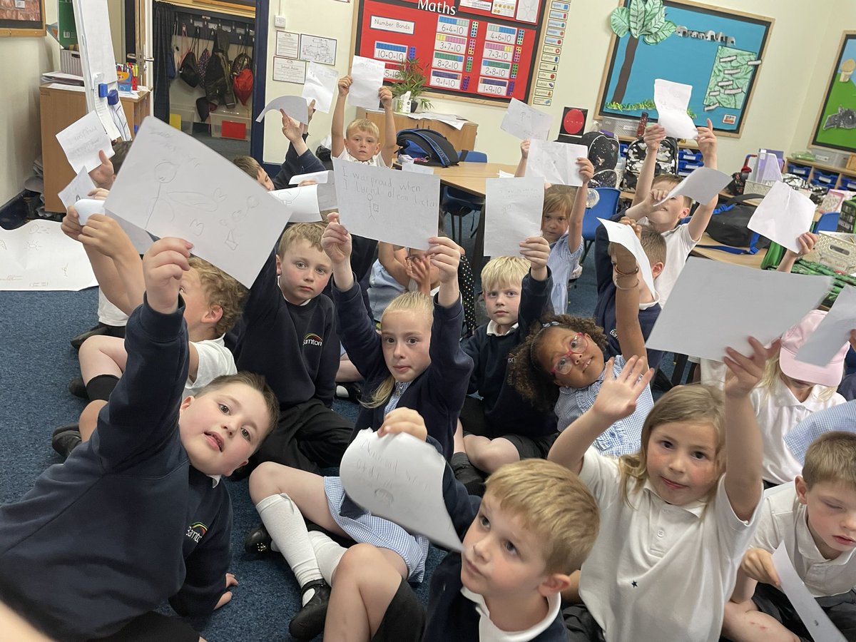 After a busy day, Year One used their Aiming High essential skill to draw something they are proud of from today! <a href="/BarntonMissR/">Miss Rutter</a> <a href="/BarntonMrsRW/">Mrs Wieckowski</a>