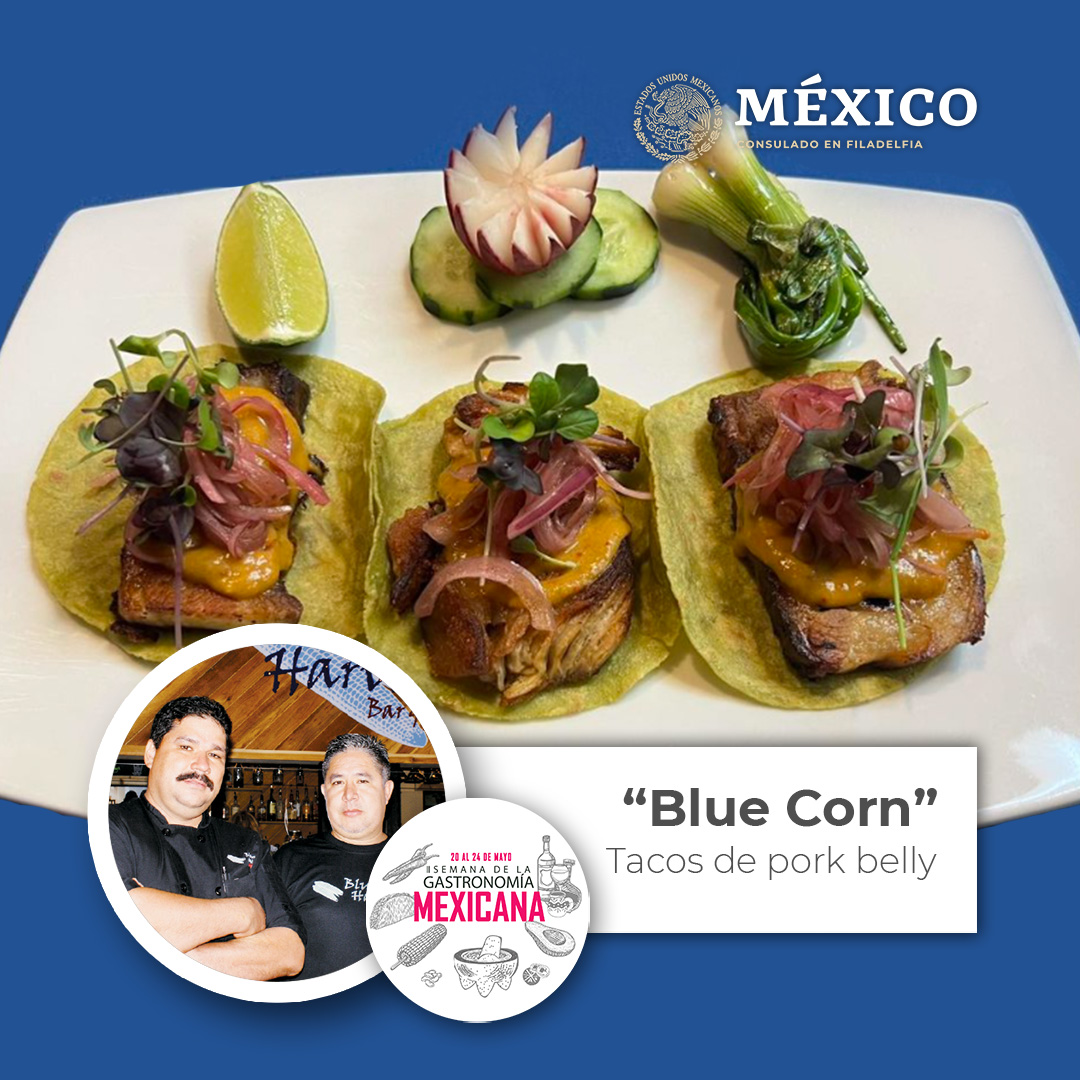 ConsulmexFila's tweet image. ¡Celebra el Día del Taco en la II Semana de la Gastronomía Mexicana en el Mundo! Descubre las increíbles interpretaciones de este icónico platillo en tres restaurantes mexicanos destacados. @SRE_mx 
#BlueCorn #LasBugambilias #LosCuatroSoles 
#SemanadeGastronomía #SaboresdeMéxico