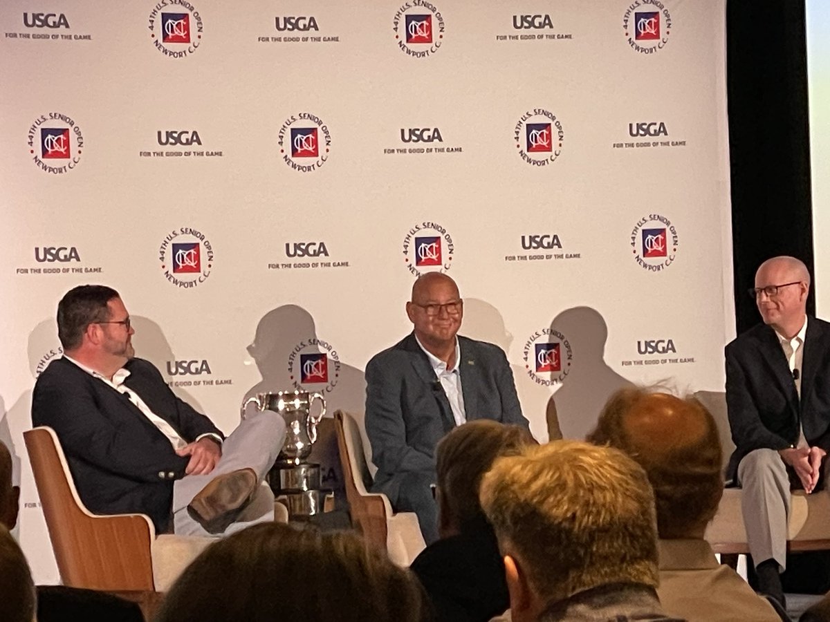 Terry Francona is the honorary chair this year for the US Senior Open at Newport Country Club. Says his handicap is a 9.8