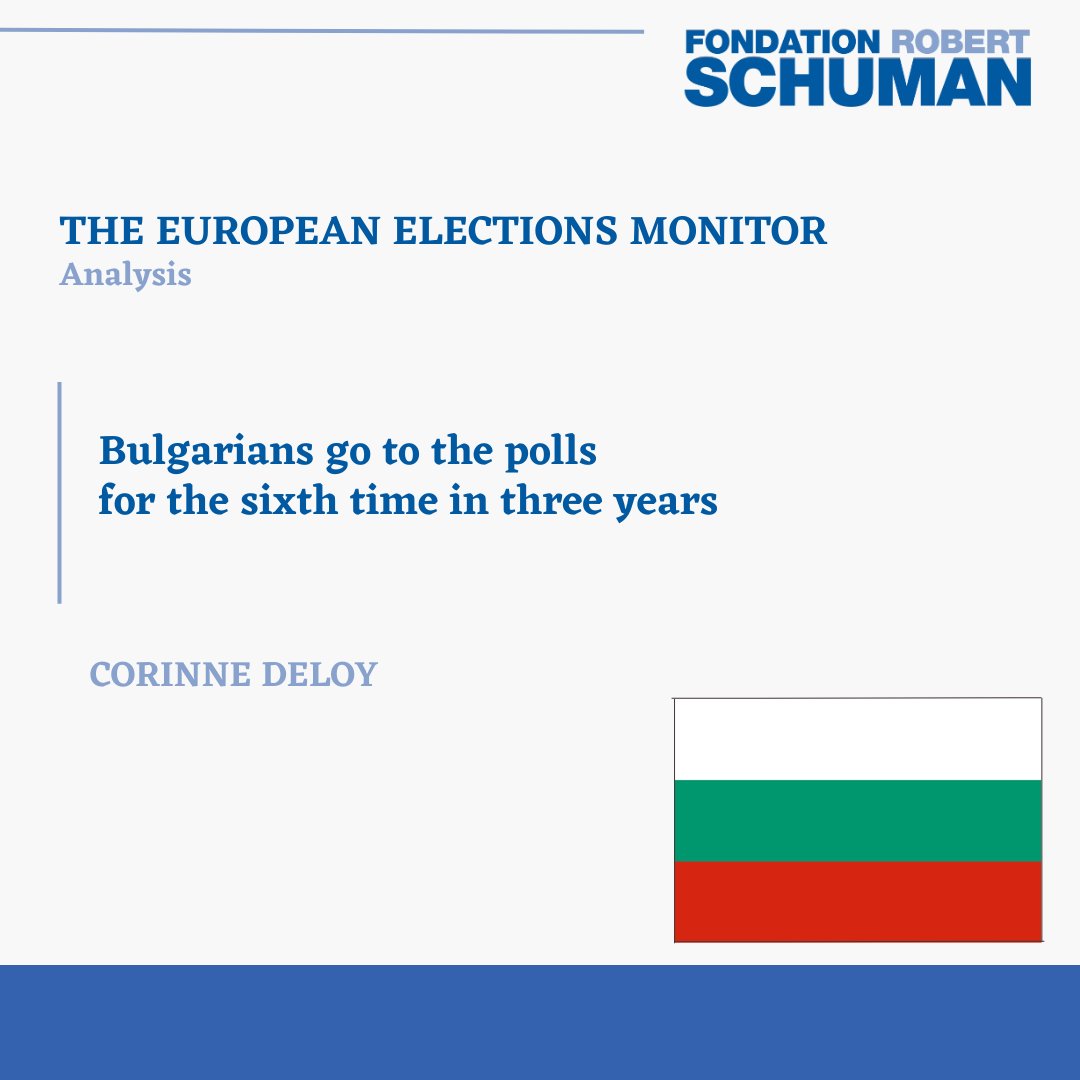 #Bulgaria🇧🇬 #general #elections🗳️ 🗓️9 June The political stability of the country is at stake in this election, against a backdrop of fragmentation and polarisation of the political landscape. [Analysis] ➡️ robert-schuman.eu/en/monitor/615…
