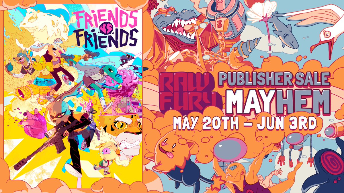 Mayhem has come to Friendtown! 💥

As part of our Publisher Sale, Friends vs Friends is now 50% off, which means you no longer have an excuse not to try out the new game modes, such as FFA and 3v3! 🔫

It's time to put your decks to the test in the arena!

bit.ly/3skN0Mq
