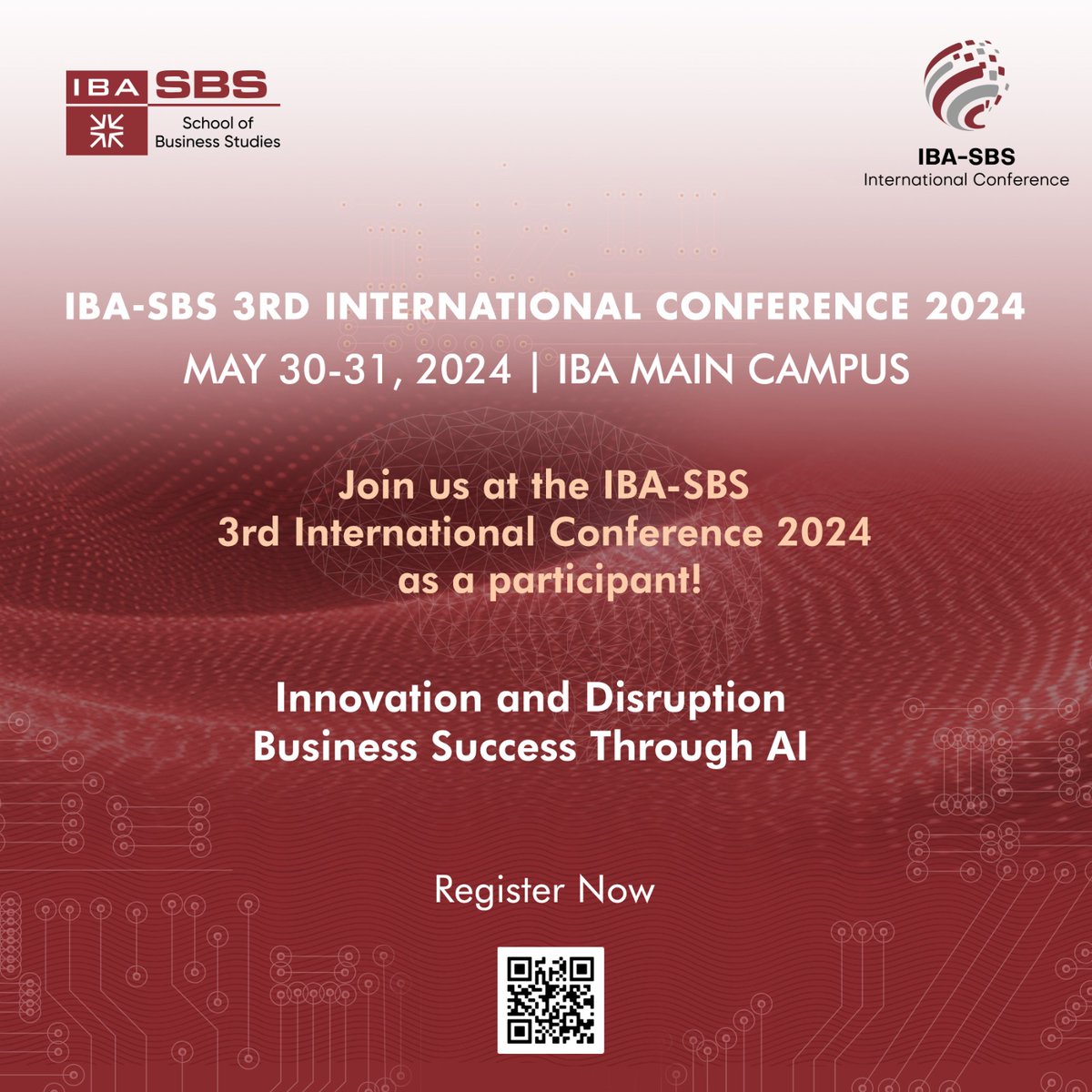 Join us at the School of Business Studies’ 3rd International Conference 2024 on ‘Innovation and Disruption: Business Success Through AI’ to discuss how companies may use AI to spur innovation & prosper in a market that is getting increasingly competitive: bit.ly/3yDJv6A