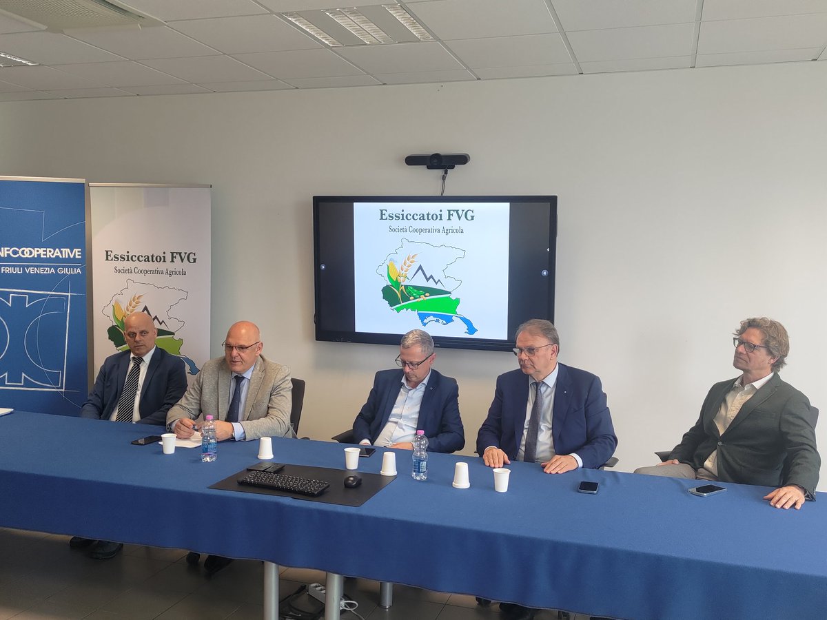 Nasce "ESSICCATOI FVG" dalla fusione fra 4 essiccatoi cooperativi, che riunirà circa il 50% delle superfici regionali a seminativi e sarà autosufficienti sul piano energetico grazie a bioenergie.