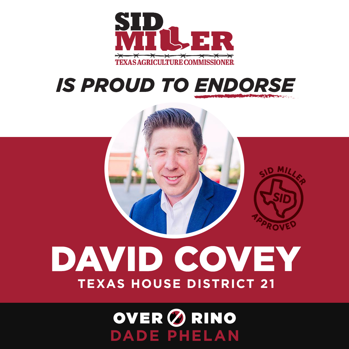 All of the runoffs are important, but none is more important than defeating the RINO Supreme @DadePhelan. He is the biggest impediment to reforming the Texas House, education and much more. Please vote for principled conservative @CoveyTX. Early voting is happening now! #txlege