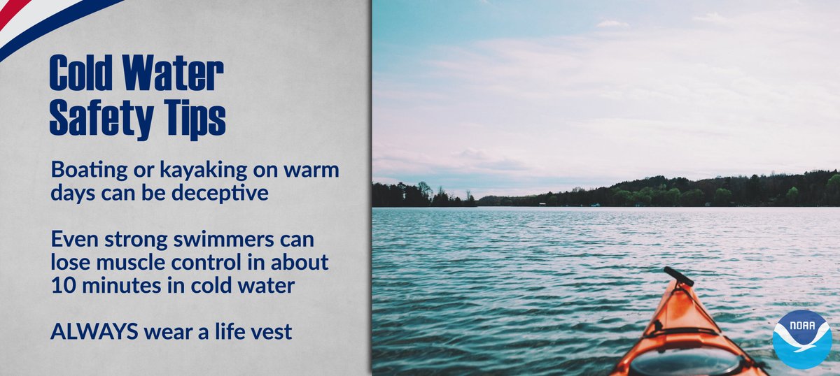 Even when the air is hot, the water can be cold! Rivers, streams, & creeks are very cold due to snow melt.

Practice cold water safety by...
🦺Wearing a lifejacket
🧑‍🤝‍🧑Swimming with a buddy
🌡️Checking the water temps at cnrfc.noaa.gov

#CAwx