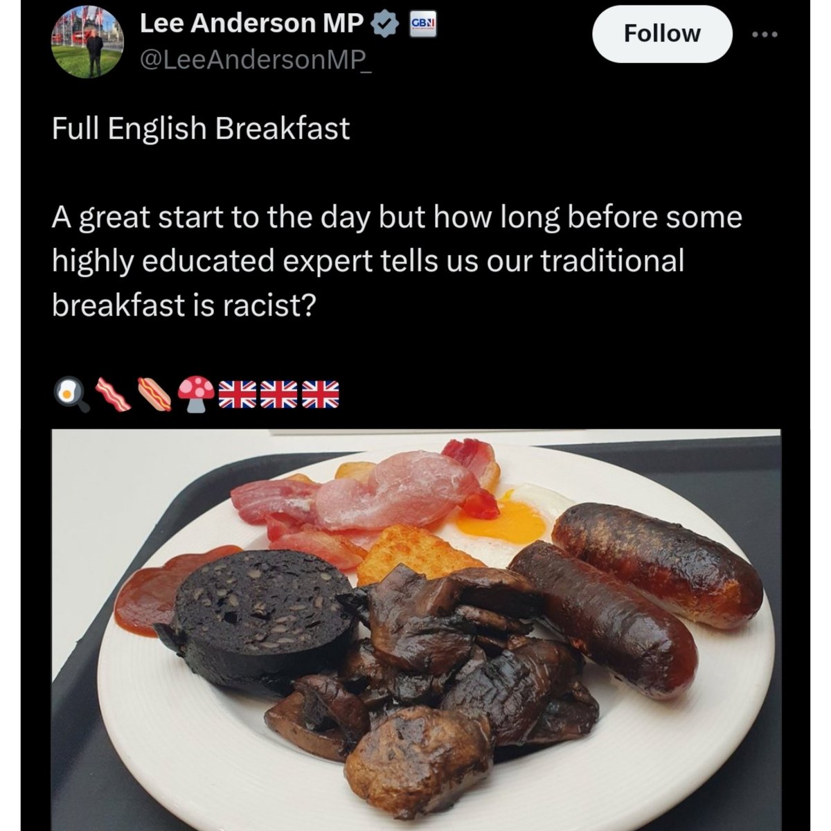 It’s not racist at all, but it’s badly cooked shit on a plate mate!😘