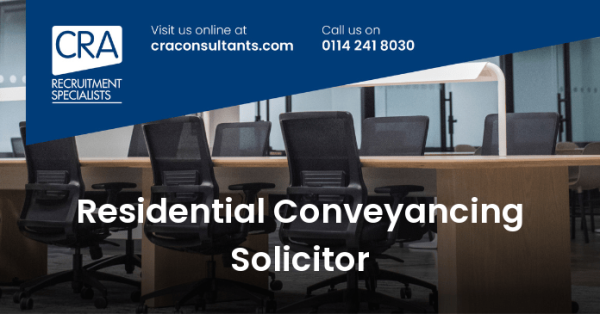 Job opportunity! Residential Conveyancing Solicitor.