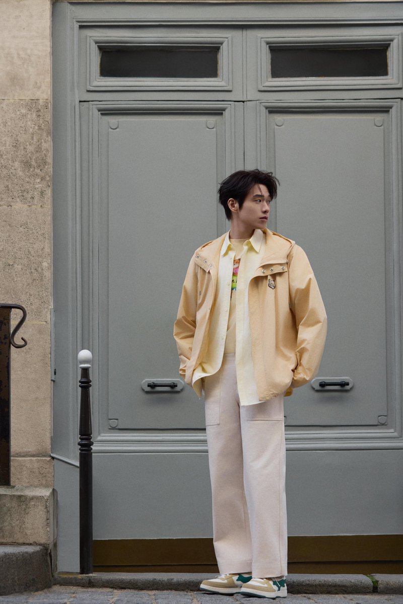 Wei Daxun, Maison Kitsuné's Brand Ambassador, exploring Paris in an effortless chic look from our Spring-Summer 2024 collection. 

Photographed by Jiang Nan
#MaisonKitsune #WeiDaxun