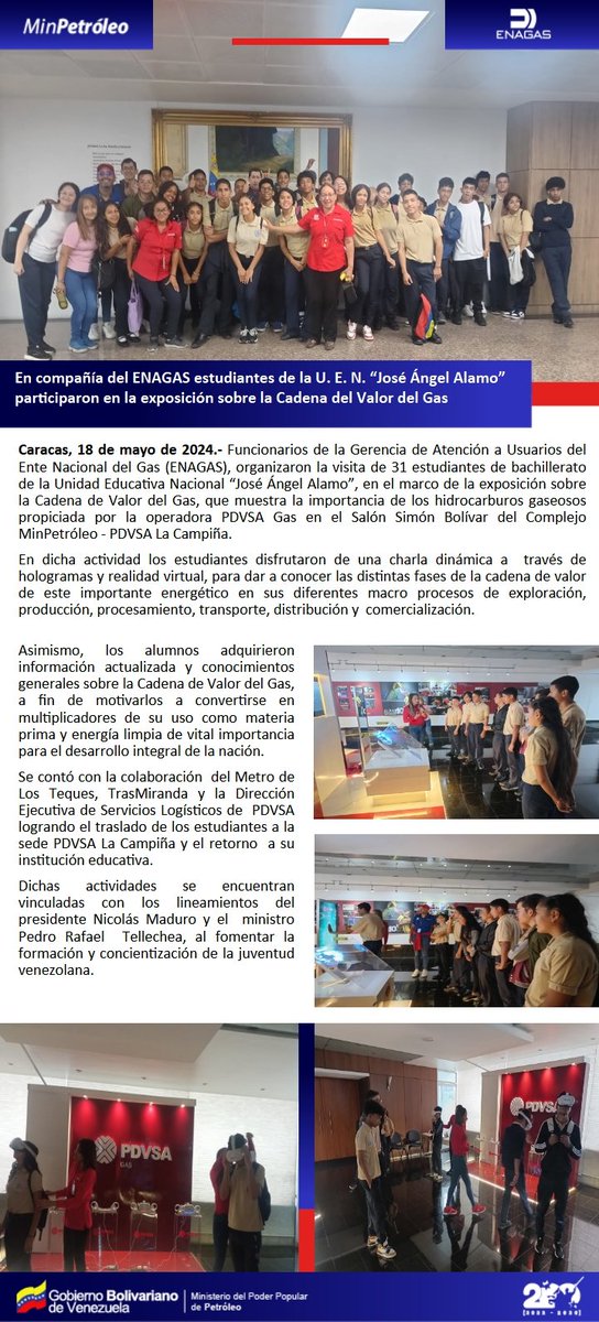 ENAGASve's tweet photo. ENAGAS sigue generando conciencia en el pueblo sobre el uso y bondades del Gas Metano @MinPetroleoVE @TellecheaRuiz #TrabajoEnEquipoVictoriaSegura 🇻🇪✨ https://t.co/fWP3SQNOXE