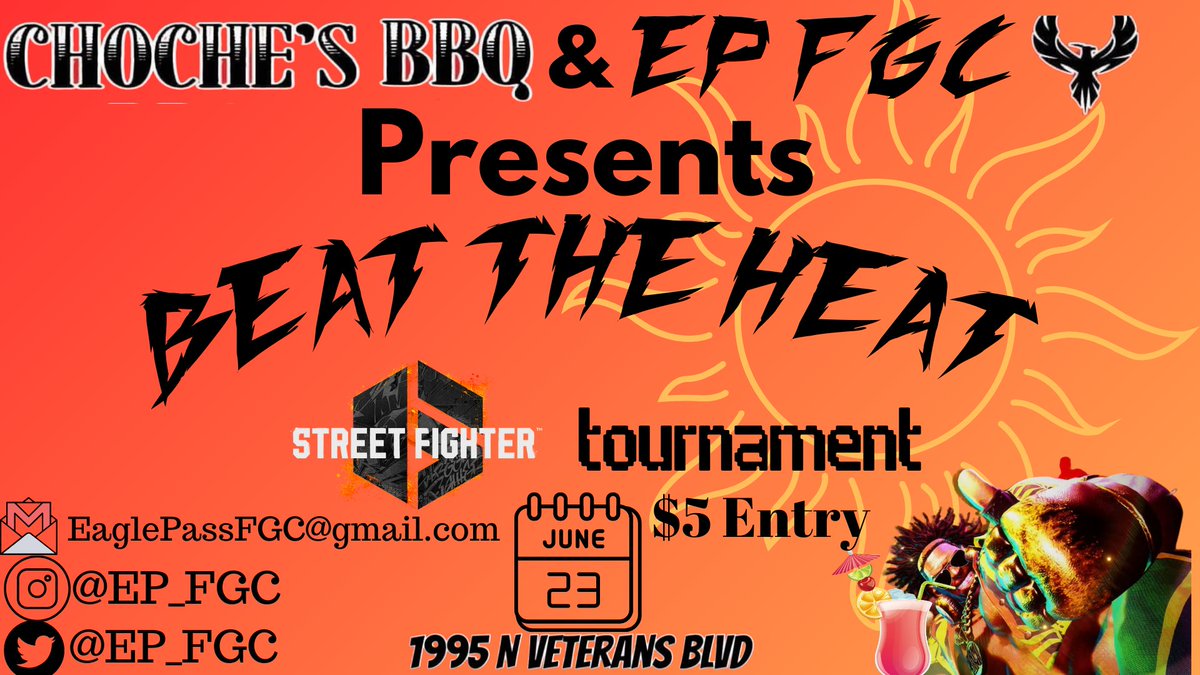 Very excited to announce our first official tournament: Beat the Heat, set for June 23!
If you would like to register early please follow this link. start.gg/tournament/ep-…
This platform doesn't like long posts so the link also has all the important tourney info.