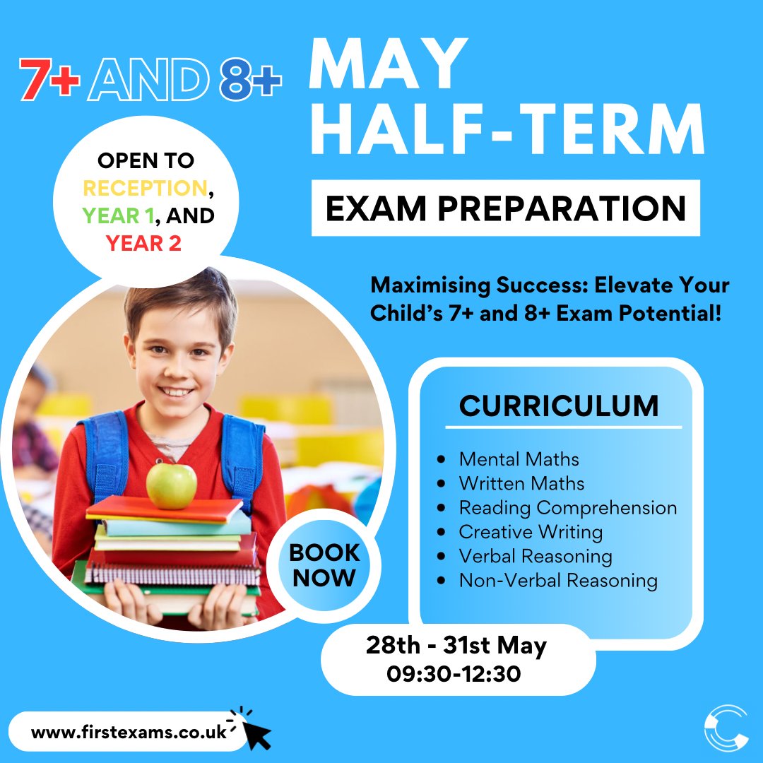 First_Exams's tweet photo. Psst! Have you heard? 🤫

Following on from our hugely successful Sunday In-Person Courses, we’re running a 4-day long Exam Preparation Intensive, welcoming pupils from Reception, Year 1, and Year 2 to level up their exam knowledge📚

#mayhalfterm #whatsonlondon #privatetutor https://t.co/oOeCEYMAq1