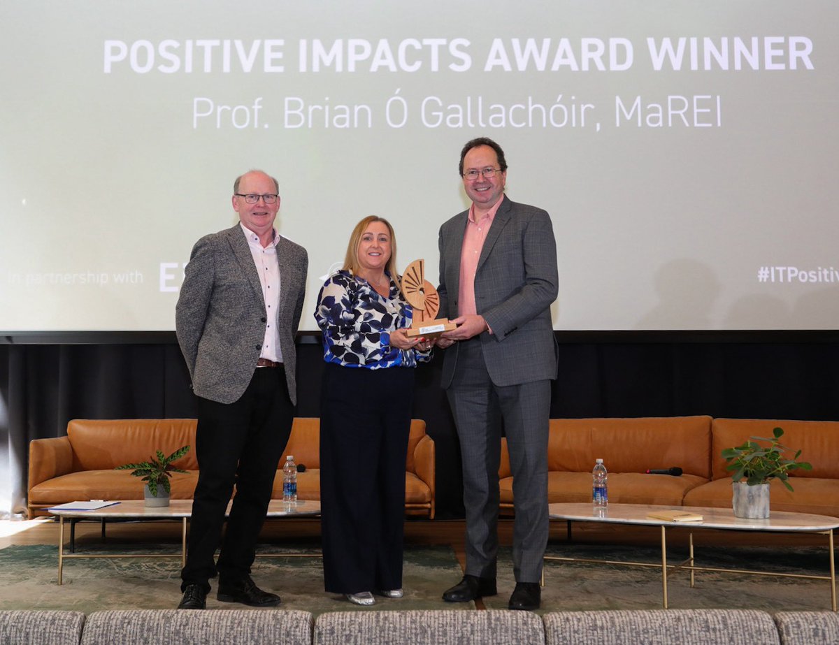 Congratulations to Prof. @BOGallachoir, Director of @MaREIcentre & UCC Associate Vice-President of Sustainability on winning the inaugural @IrishTimes Positive Impacts award in association with EirGrid Latest News and Views from University College Cork (ucc.ie)